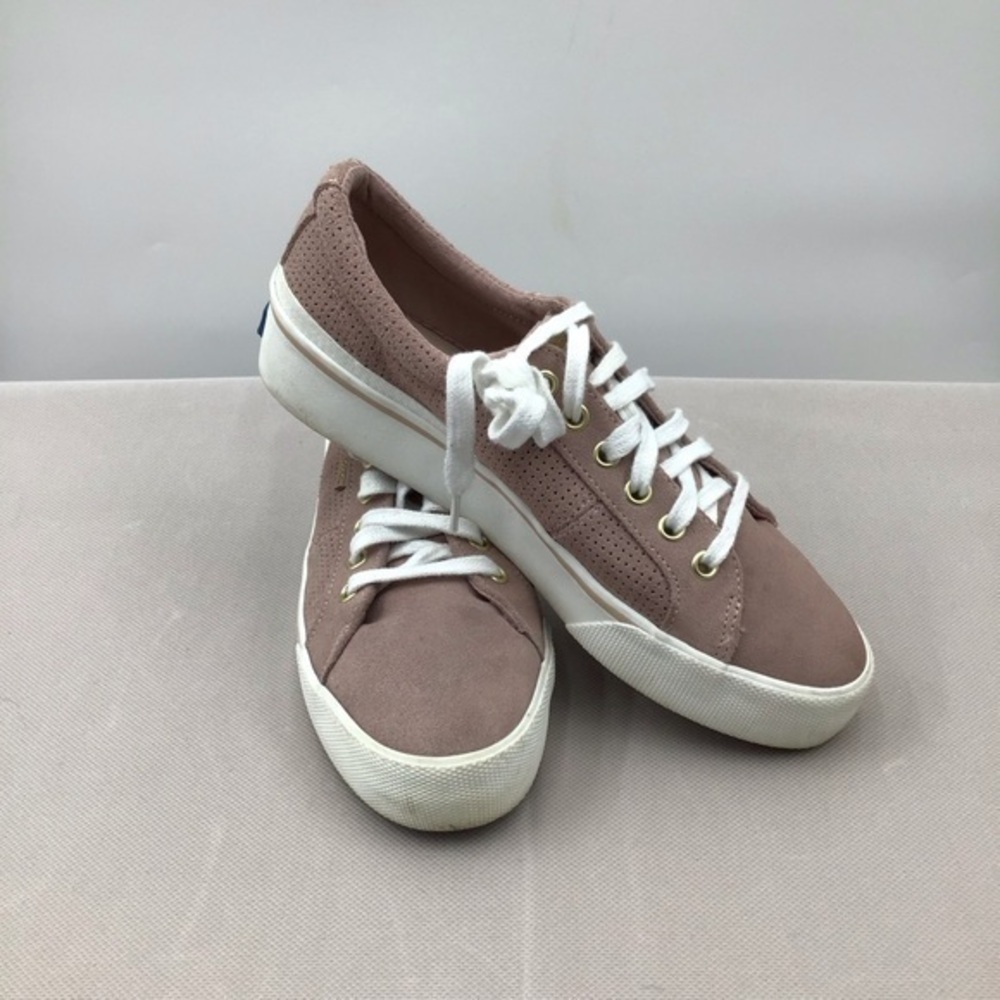 Keds Women's Dusty Pink Sneakers with White Laces